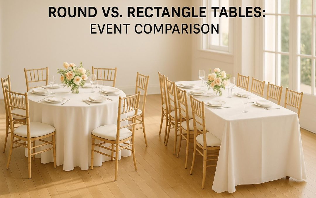 Round vs. Banquet Tables: Event Comparison