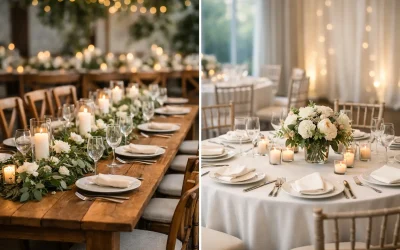 Farm Tables vs Round Tables for Events