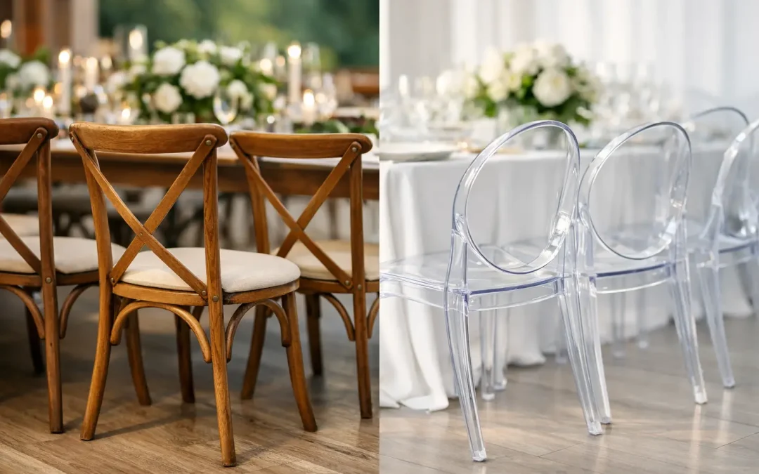 Wood Chairs vs Ghost Chairs for Events