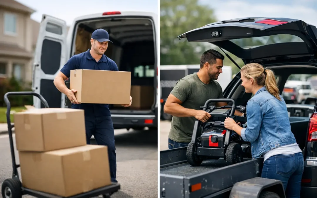 Delivery Service vs Self Pickup Rentals