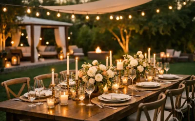 Elevated Backyard Dinner Rentals That Impress